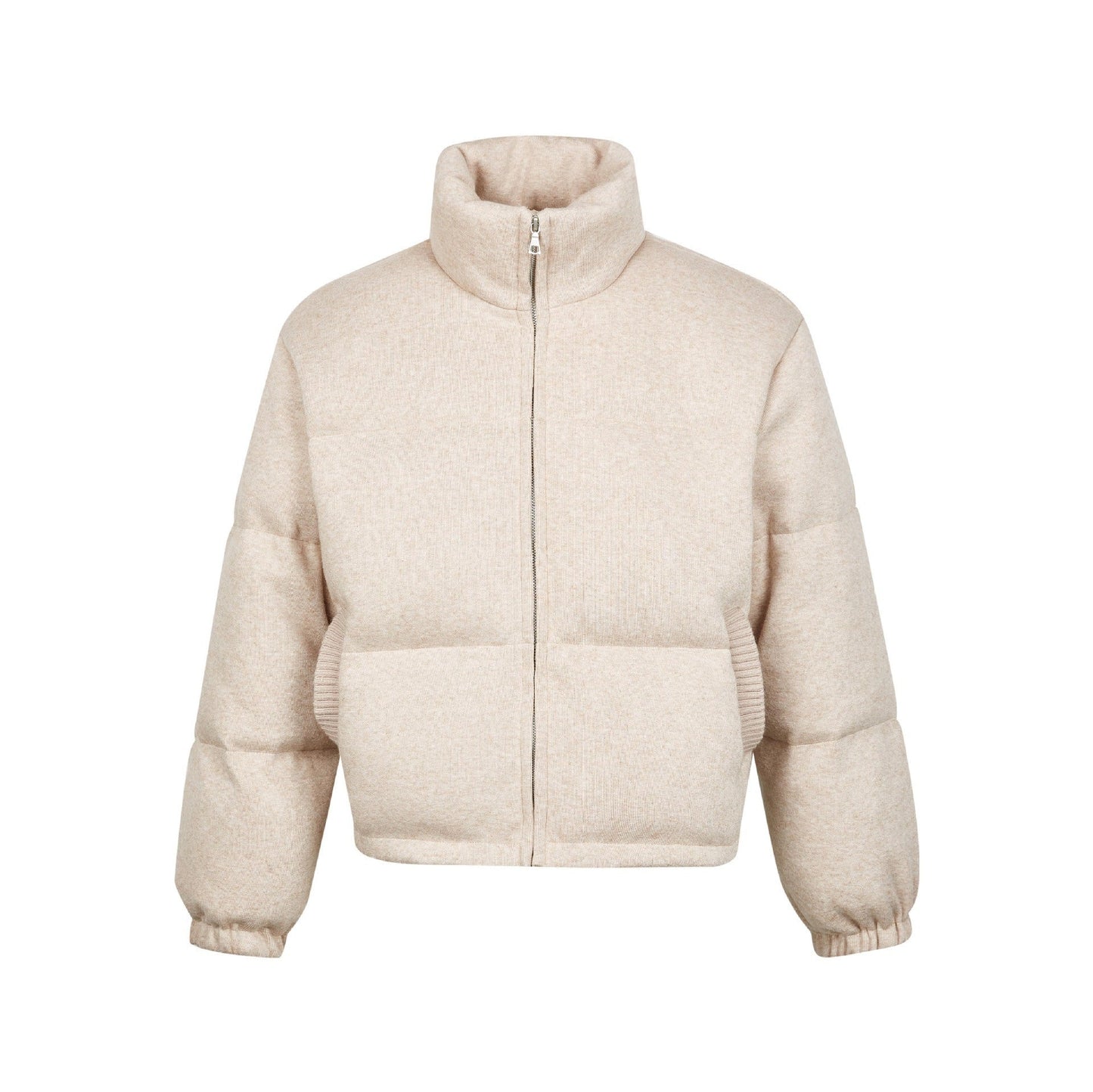 Varm herre dunjakke - boxy kort frakke, polyester, vinter
