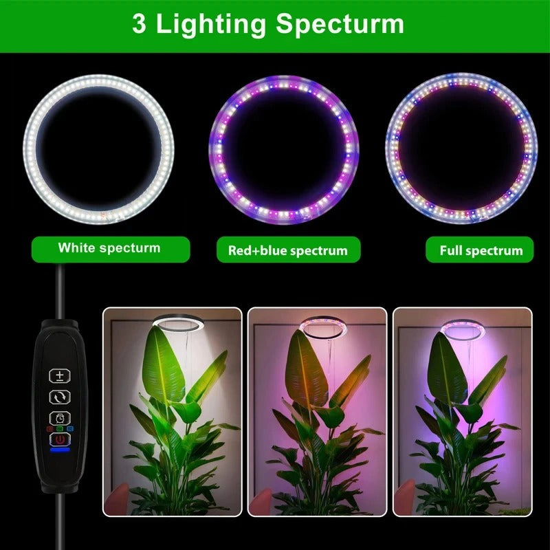 Vekstlys for innendørs planter Fullspektret LED plantebelysning, helårig vekst, energieffektiv