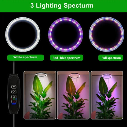 Vekstlys for innendørs planter Fullspektret LED plantebelysning, helårig vekst, energieffektiv