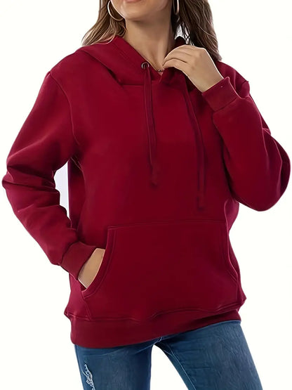 Warmer Gemütlicher Damen Kapuzenpullover - Locker Gefüttert mit Sherpa