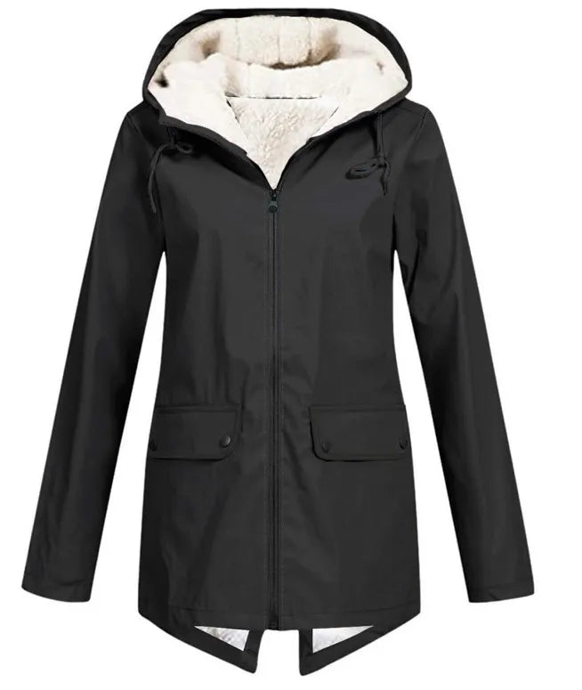 Waterproof Cozy Women’s Jacket – Fleece Lined Parka Coat