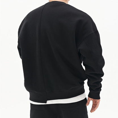 Oversized Mens Pullover Sweater - Crew Neck, Cotton, Casual