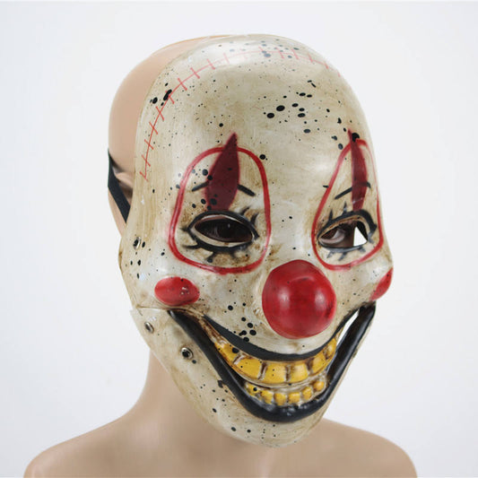 Masque de clown effrayant tête entière costume d'horreur Halloween