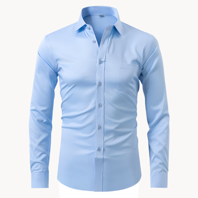 Men's Dress Shirt with Anti-Floor Technology, Breathable Fabric, Lightweight, Classic Fit for All-Day Style-6