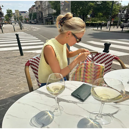 Boxy Knit Women's Top in Soft Yellow - Comfortable Going Out Top for Summer Events-2