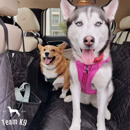 Autositz Hängemattenbezug, wasserdichter rutschfester Rücksitzschutz mit Taschen, kostenloser Sicherheitsgurt, Herbst 2025 Reise