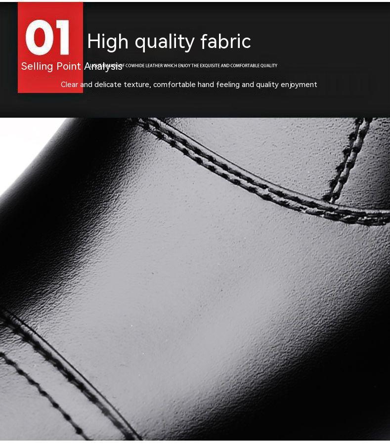 Warm Cozy Mens Ankle Boots - Cap Toe, PU Leather, Winter