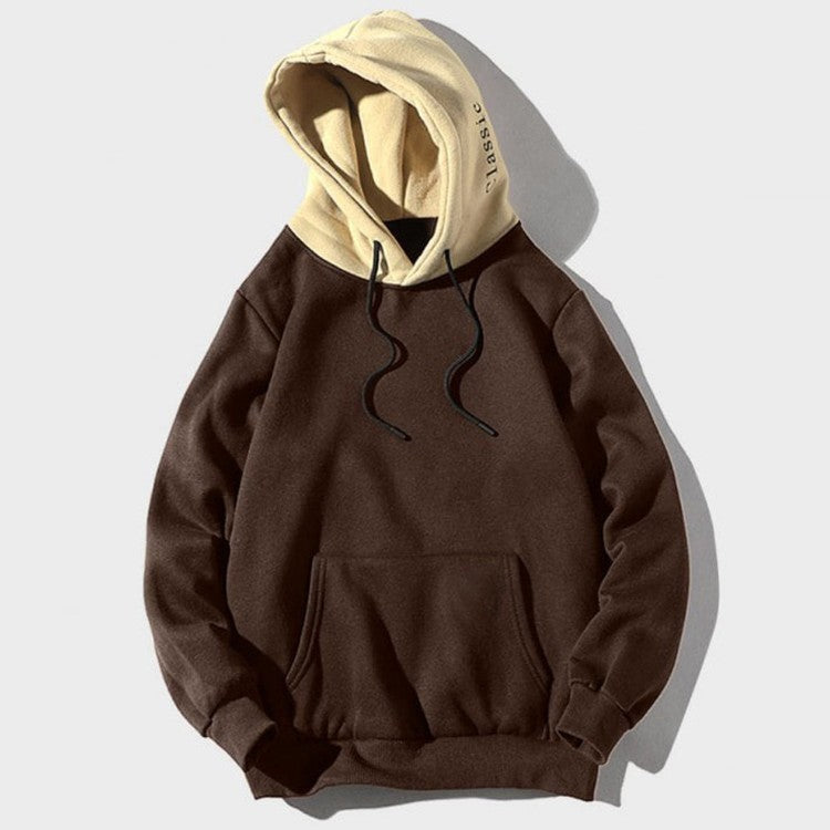 Varm Unisex Hoodie - Avslappnad Känguruficka, Bomullsblandning