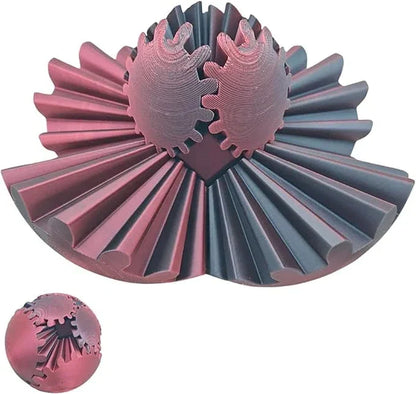 Fidget Gear Bold Steampunk 3D Printet Stressaflastning