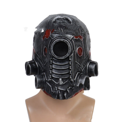 Cyberpunk Mask Helmet Black Latex Adult Halloween Cosplay