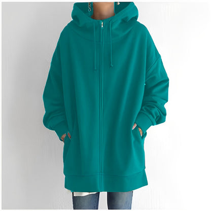 Warm Womens Fleece Hoodie - Oversized, Brushed Fleece