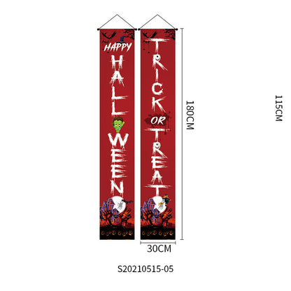 Halloween Doorway Banners Pair Oxford Cloth 180x30cm