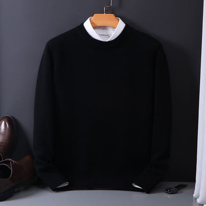Blød afslappet herre crewneck sweater - oversized strik