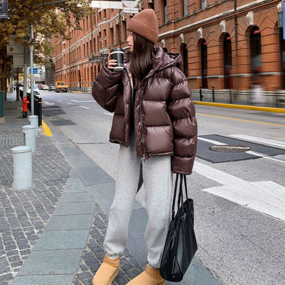 Insulating Womens Puffer Jacket - Boxy Short Acrylic Winter