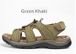 Lightweight men's sandals - open-toe, microfiber leather, casual summer footwear