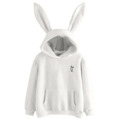 Oversized Cozy Women’s Rabbit Ear Hoodie - Fleece, Casual