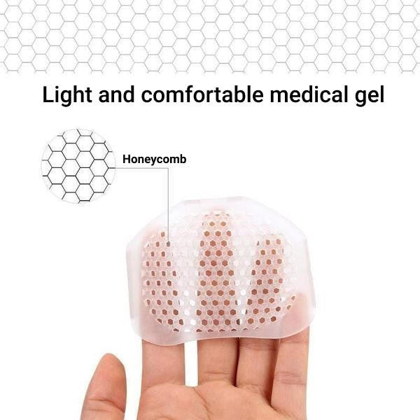 Metatarsalpolster Atmungsaktive Gel-Vorfußkissen Set mit 2 Stück