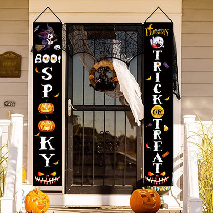 Halloween Doorway Banners Pair Oxford Cloth 180x30cm