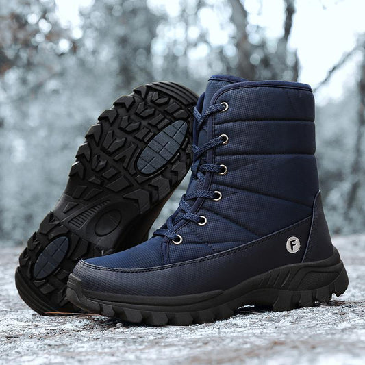 Insulating Winter Boots - Quilted High Tube, Nylon Snow