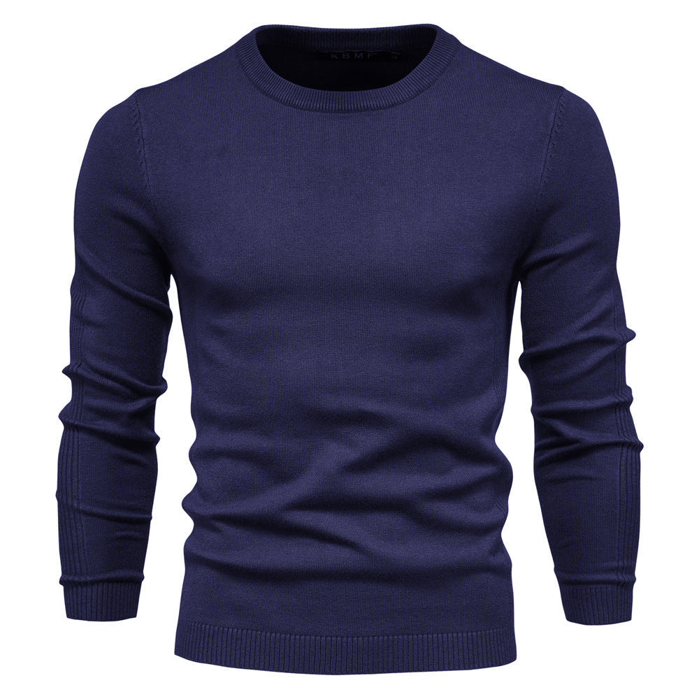 Blød herre rullekrave sweater - slim fit viskose vinter