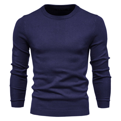 Blød herre rullekrave sweater - slim fit viskose vinter