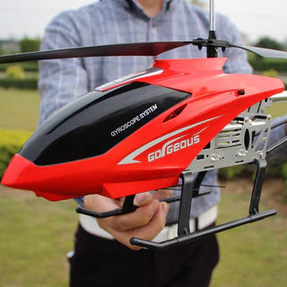 Extra Large 3.5CH Remote Control Helicopter - Durable Outdoor Drone Toy for Kids, 80cm Model