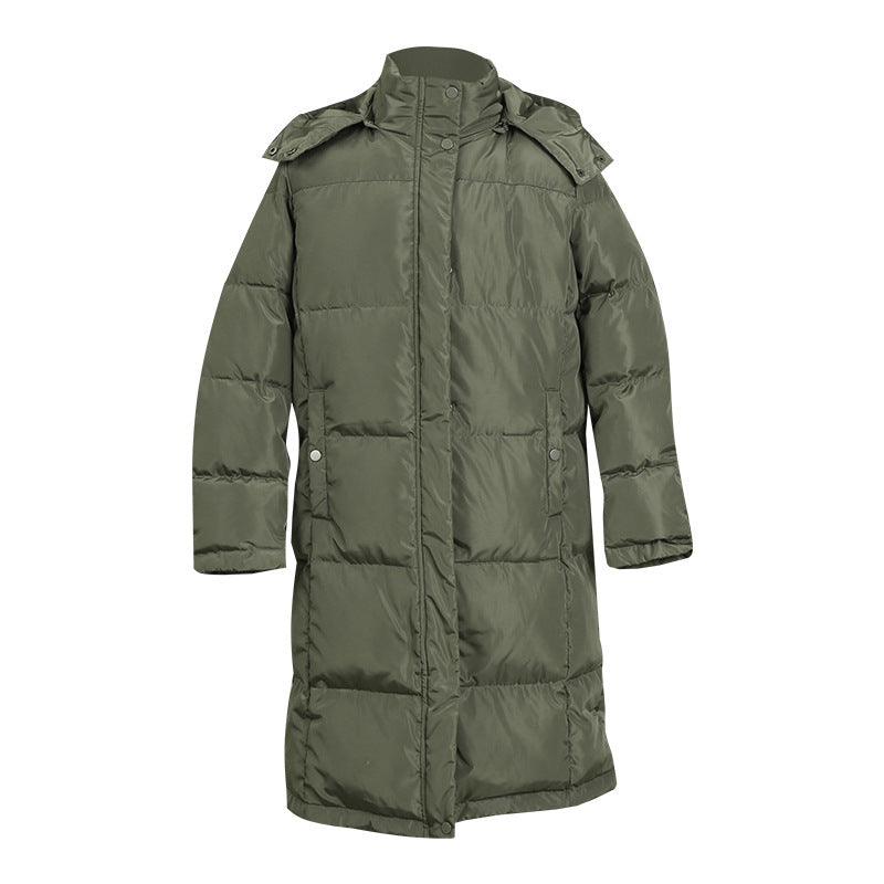 Insulating Women's Long Coat - Quilted Polyester, Commute