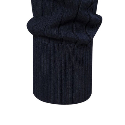 Atmungsaktiver Herren-Halbzip-Pullover – Gerippte Baumwolle, Herbst