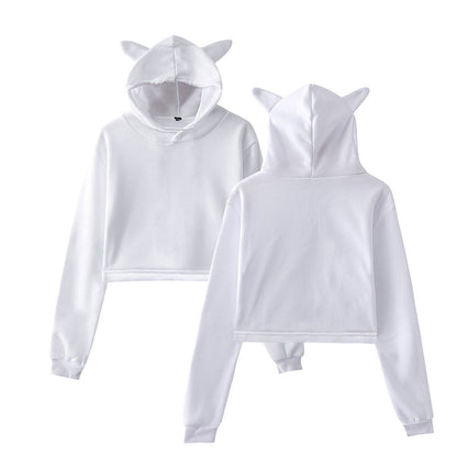 Soft Women's Cropped Hoodie - Boxy Relaxed Cut, Cotton