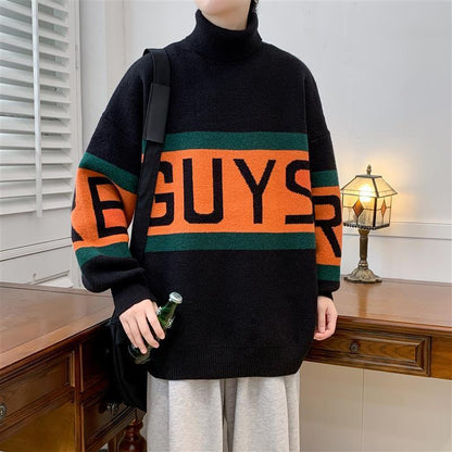 Oversized rullekravesweater - Strikket med sænket skulder til efteråret