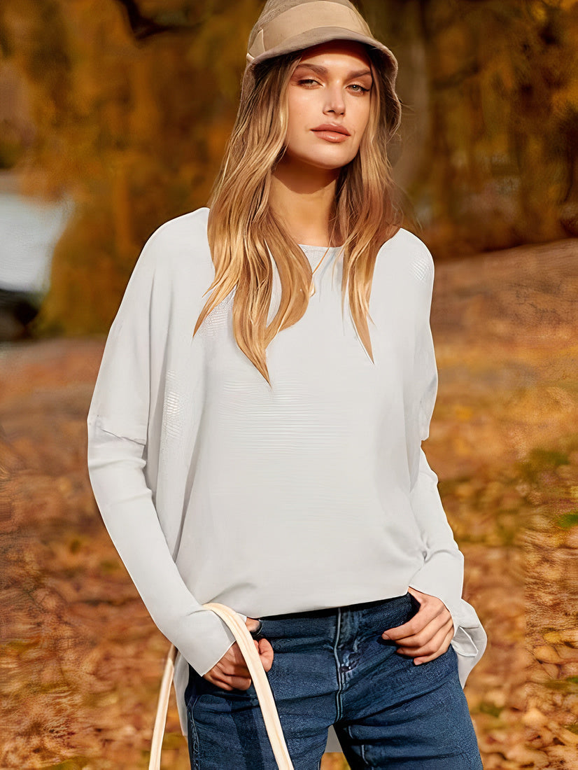 Letvægts damepullover - Oversized strik, til efteråret