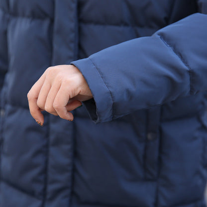 Insulating Women's Long Coat - Quilted Polyester, Commute