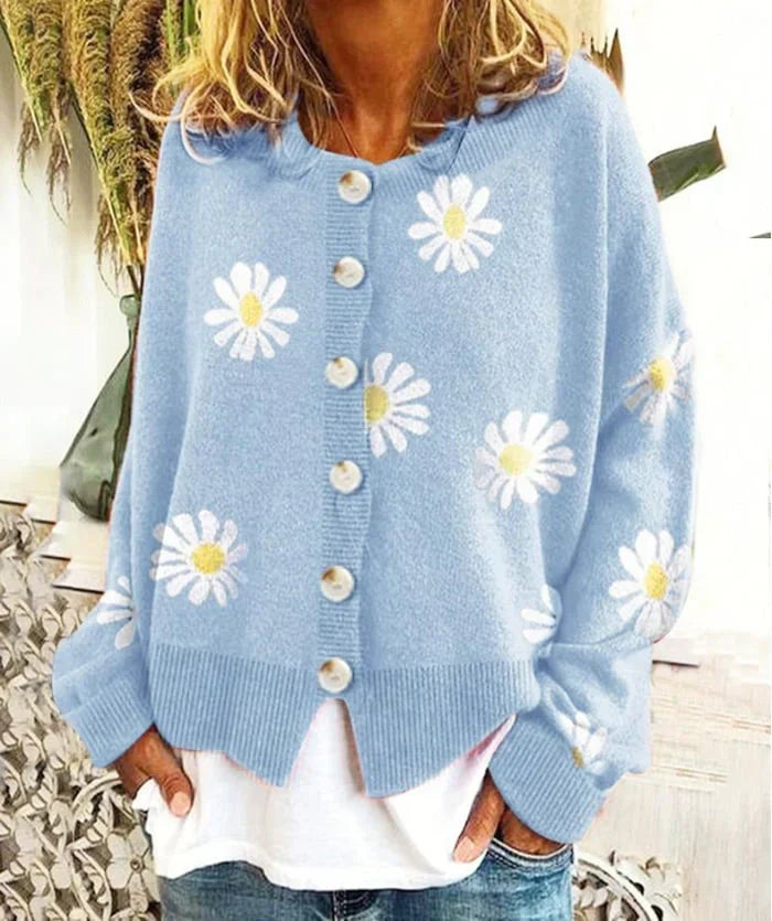Weicher Damen-Cardigan – Lockerer Boxy-Schnitt, Strick, Für den Frühling