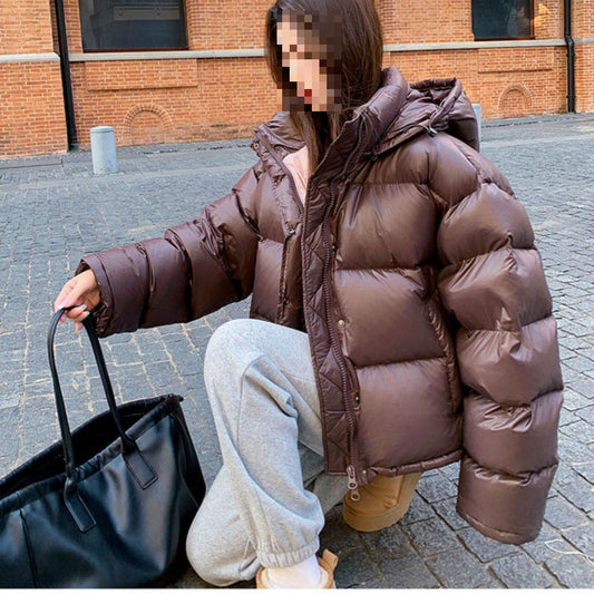 Insulating Womens Puffer Jacket - Boxy Short Acrylic Winter