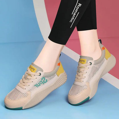 Soft durable women's sneakers - low-cut, genuine leather upper, for running daily workouts