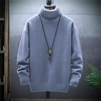 Warmer Jugend-Rollkragenpullover – Lockerer Schnitt, Wollmischung