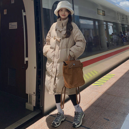 Insulating Women's Down Coat - Oversized Midlength, Winter