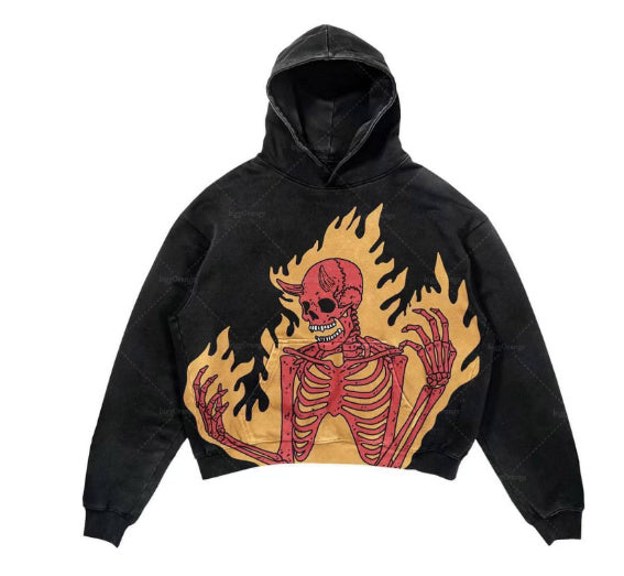 Sudadera cálida y cómoda - Sudadera corta de poliéster para calle