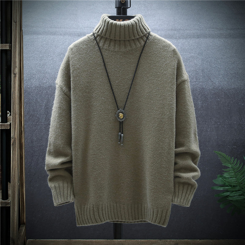 Warmer Jugend-Rollkragenpullover – Lockerer Schnitt, Wollmischung