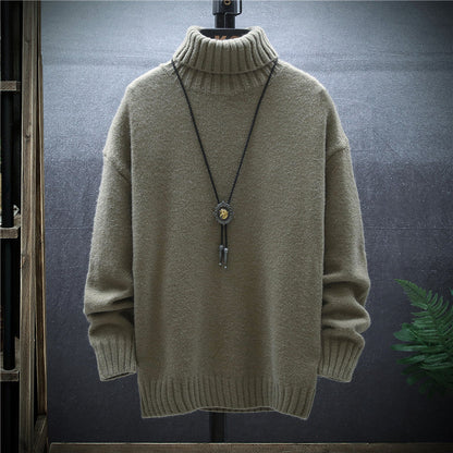 Warmer Jugend-Rollkragenpullover – Lockerer Schnitt, Wollmischung