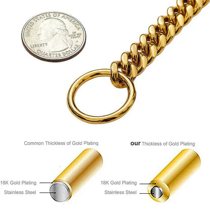 Collar de cadena para perro – Cadena resistente, resistente a mordeduras, accesorio duradero para mascotas para paseos diarios Regalo otoño 2025