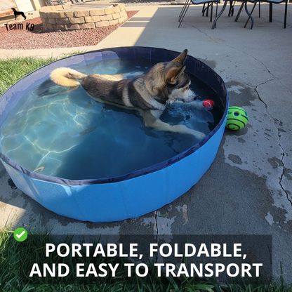 Pop-Up Dog Pool Pieghevole - Bagno e Piscina all'Aperto per Animali Domestici, Estate 2025 Facile Installazione, Scarico Laterale, Rivestimento Durevole
