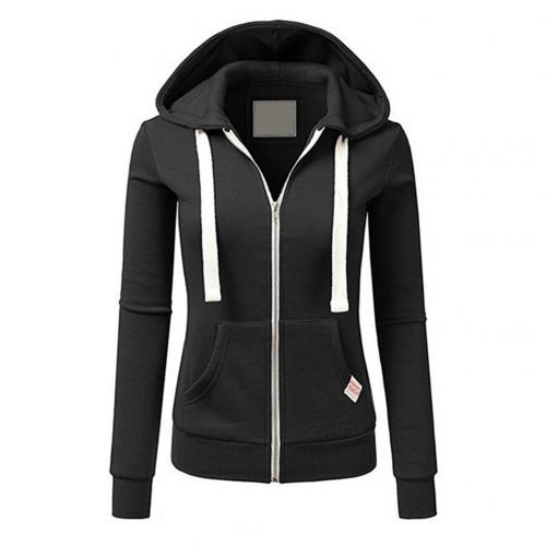Soft Flattering Women’s Fleece Zip Hoodie - Slim, Brushed