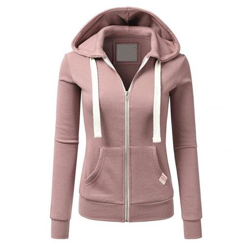 Soft Flattering Women’s Fleece Zip Hoodie - Slim, Brushed