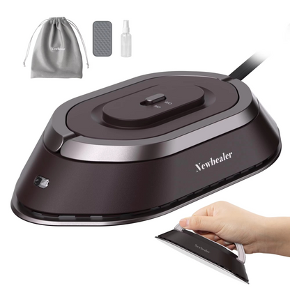Mini Travel Iron for Clothes - Portable Electric Iron, Fast Heating 30s, Dual Voltage 220V