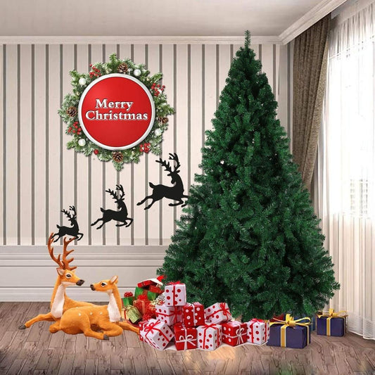 8 ft Premium Spruce Artificial Christmas Tree with Metal Stand – Eco-Friendly Holiday Decor for Indoor Spaces, Christmas 2024