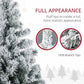 9 ft Pre-Lit Snow-Flocked Christmas Tree – Stunning Holiday Decor with 900 LED Lights, Perfect for Home & Office Christmas 2024