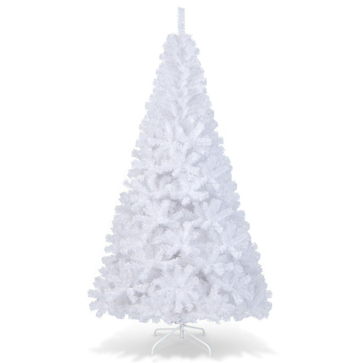 7 ft Realistic White Christmas Tree – Eco-Friendly PVC with Metal Stand, Perfect Holiday Decor for Christmas 2024