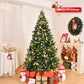 7 FT Snow-Flocked Artificial Christmas Tree - DIY 150 Warm LED Lights with Remote Control, Perfect Holiday Decor for 2024