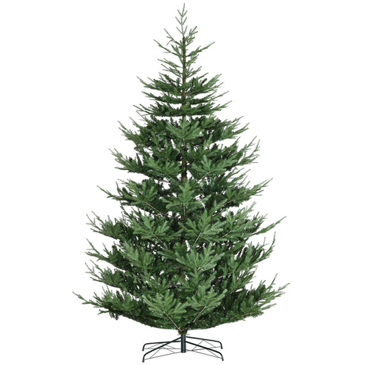 9 ft Realistic Pine Hinged Christmas Tree – Auto Open Design with 1939 Branches, Perfect Holiday Decor for Christmas 2024